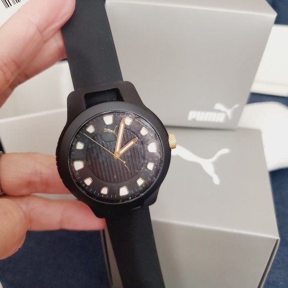 PUMA WATCH Reset V1 Three Black Silicone P5033 - Picture 4 of 8